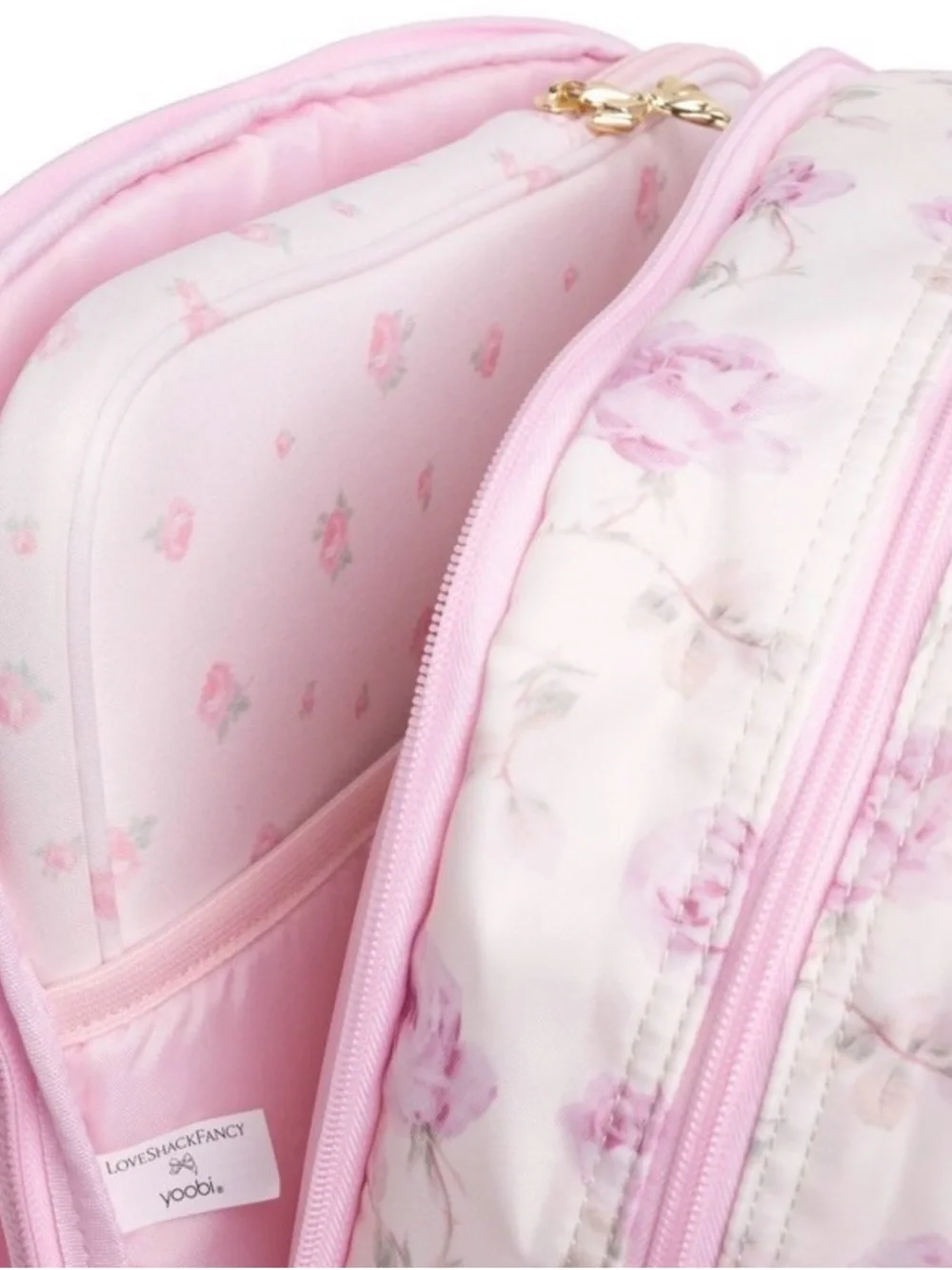 NWT Love shack fancy x target ribbon Rosa Quilted Backpack and lunch tote